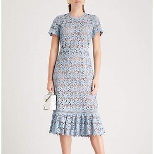 Michael Kors Blue Lace Mini Dress